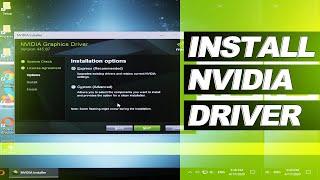 How to: INSTALL Graphics Driver (NVIDIA)