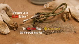 NexLand FK1 Fire Starter Kit Up to 12000 Strikes, Ferro Rod with Ceramic Striker