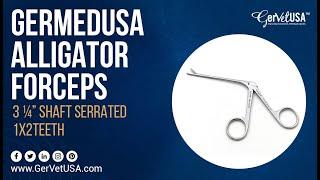 GerMedUSA Alligator Forceps 3 ¼” Serrated Jaw | GerVetUSA