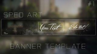 Banner 2D Template \\ Speed Art #1