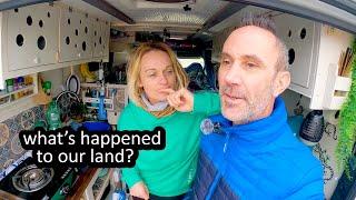 BACK IN SPAIN - WORRIED ABOUT OUR OFF GRID LAND (VAN LIFE EUROPE)