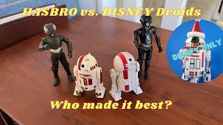 Are Disney Droid Factory figures canon or novelty? Disney Star Wars action figures vs. Hasbro