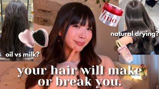 your ULTIMATE haircare guide | what japanese girls do to achieve GLOSSY and SHINY hair!!