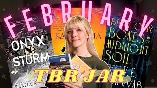 tbr jar chooses my FEBRUARY reads  (fantasy...and romance books?!) | February TBR