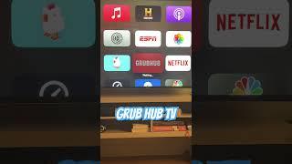 Grub hub on the TV