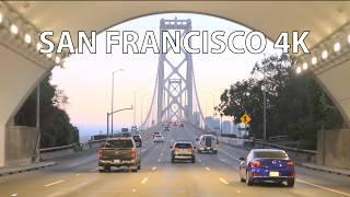 San Francisco to Silicon Valley - Sunset Drive - 4K HDR - USA