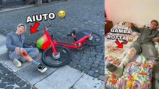 ANTO SI È ROTTO LA GAMBA! È CADUTO DALLA BICI!! *triste*