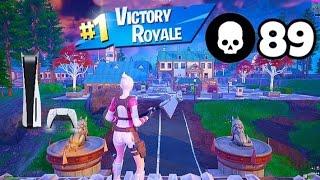 89 Elimination Solo Vs Squads "Zero Build" Gameplay Wins (Fortnite chapter 5 Season 4)