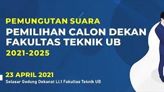 Penghitungan Surat Suara Calon Dekan Fakultas Teknik UB 2021-2025