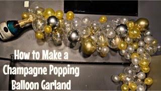 How to make a Champagne Balloon Garland | Tutorial | DIY