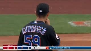 Carlos Carrasco's 1st pitch as a New York Met