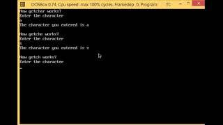 Difference between getchar(), getch() and getche() in C | Malayalam tutorial