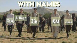 BTS 'ON' MV WITH NAMES