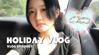 [vlog] 제주도민의 추석 브이로그 1탄 | 09년생 | 추석 | 비행기 | 명동 | 반지공방