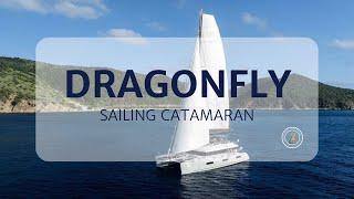 Walk-Through Sailing Catamaran Dragonfly chartering in the British Virgin Islands #videotour