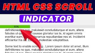 W3Schools - how to create a scroll indicator | documentElement | scrollHeight | clientHeight | hindi