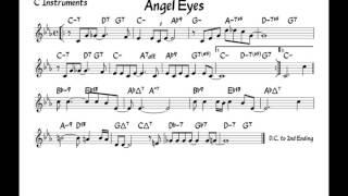 Angel eyes - Play along - C version