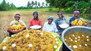 BIRYANI | MUTTON BIRYANI with Eggs | Traditional Biryani Recipe cooking in Village | Village Cooking