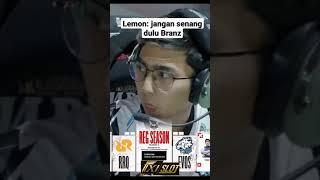 Lemon be like Mau kabur kemana Branz #shorts #mlbb #mplids11 #rrqlemon #fixislot