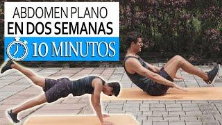 Consigue un ABDOMEN PLANO en dos semanas con esta rutina | Abdominales en 10 Minutos