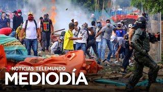 No paran las protestas violentas contra la reforma tributaria en Colombia | Noticias Telemundo