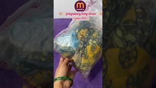 E-4 long dress | special for pregnancy #shortsvideo #shorts #meesho #meesholongdress #unboxing
