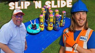 Handyman Hal goes to Summer Camp with Benji | Slip 'N Slide for Kids