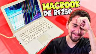 Comprei um MACBOOK BARATO de R$250! Upgrades e restauração - vale a pena?