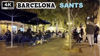 Barcelona in Autumn | SANTS Street Walking Tour 2024 Barcelona, Spain [4K, 60ftps]