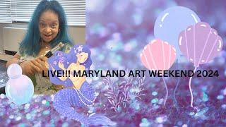 scrapstobeauty by zandra is live! From Maryland Art Retreat 2024