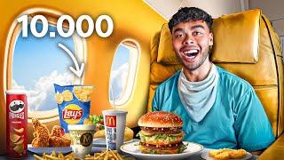 10.000 Calorieën Challenge In First Class Vlucht!