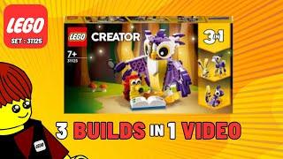 Lego Creator 31125 | Speed Build | 3 builds - 1 video #legolized  #lego #legocreator