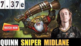 QUINN [SNIPER] MID 7.37e - DOTA 2 HIGHEST MMR MATCH #dota2   #dota2gameplay  #quinn