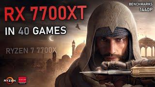 RX 7700XT -  40 GAMES Benchmarked at 1440P | Ray Tracing, FSR & More