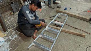 How to Make Multipurpose Aluminum Folding Ladder ?. How it's Made Aluminum Ladder ?