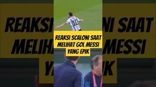 Scaloni melihat gol Messi terkenal di dunia! #ViralShorts #youtubeshorts #SepakBola #FootballFun