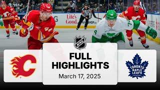 NHL Highlights | Flames vs. Maple Leafs | March 17, 2025
