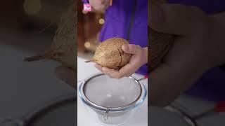 Coconut को cut करने का सबसे easy तरीका ! | Kitchen Hack Video | Kunal Kapur #Shorts #kitchenhack