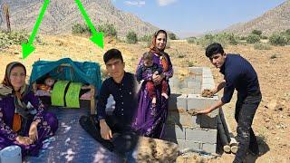 "Maryam's attempt to build a nomadic house with the help of Amir Hossein"