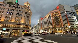 Tokyo's Famous Ginza District by Day and Night | 銀座中央通り