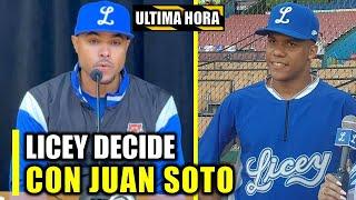 URGENTE TIGRES DEL LICEY TOMAN DECISION CON JUAN SOTO !!!