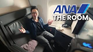 14 Hours in ANA Business Class The Room ️  Chicago to Tokyo | B777-300ER