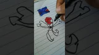 Drawing Spider-Man for the views