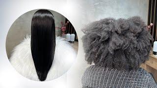 ALISANDO CABELO EXTREMAMENTE AFRO COM PROGRESSIVA SEM FORMOL NÃO CHORE MAIS DA BORABELLA #liso