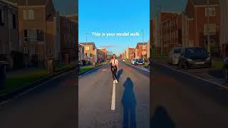 How to walk like a model  #shorts #model #tiktok