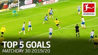 Top 5 Goals on Matchday 30 | Gnabry, Can, Modeste & More