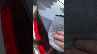 Meguiar’s Ultimate Compound Removing miner scratch.