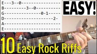 10 Easy Rock Riffs For Beginner Guitar Players - Guitar Lesson