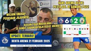 CURHAT WILIAM MARCILIO! Ze Gomes Ungkap Alasan Raja Asis Arema Tak Masuk Skema!