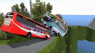 Driver Carrying Overload Passenger ! World Most Dangerous Road in The World - Euro Truck Simulator 2